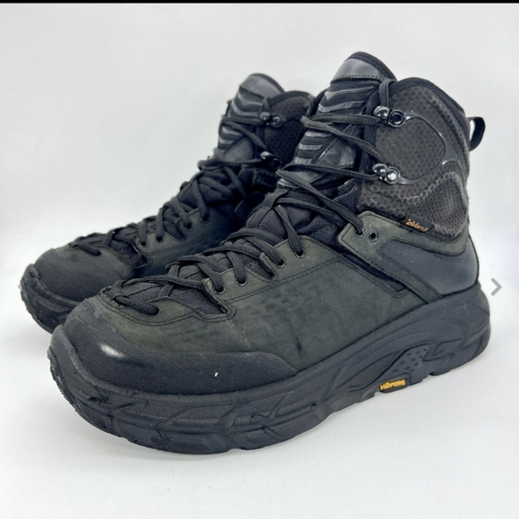 Hoka One One Tor Ultra Hi 2 All Black Men Hiking Shoes 1107293 BLK Size 12 - Picture 9 of 11